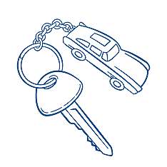 Car keys illustration