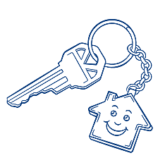 House keys illustration