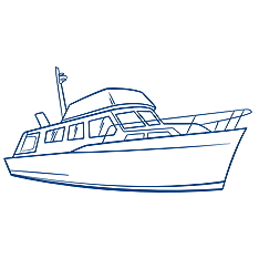 Marine boat illustration