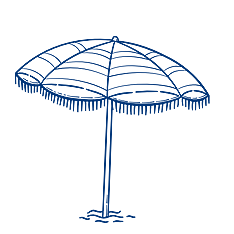 beach umbrella illustration